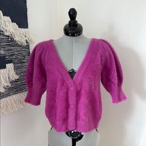 SOLD. NWT For Love & Lemons fuschia sweater
